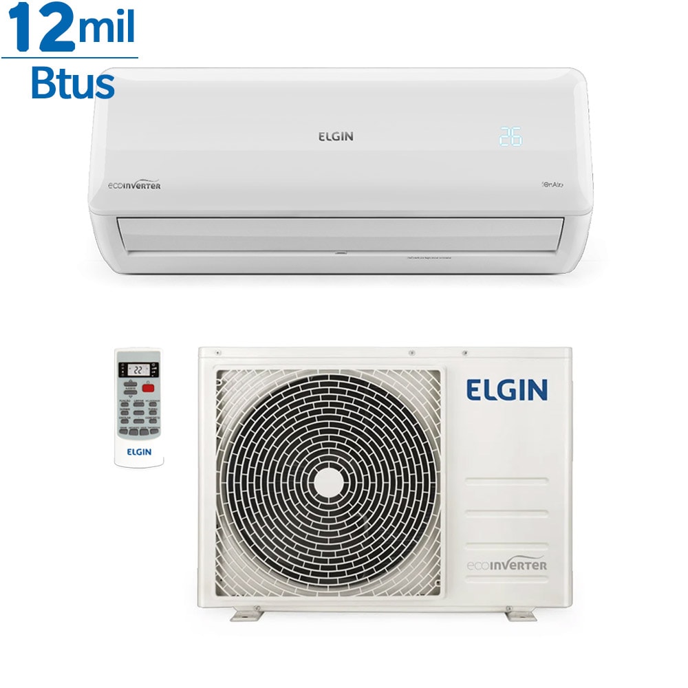 Ar Condicionado Inverter Elgin Eco 12000 Btus Quente E Frio 220v