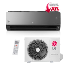 Ar Condicionado Split LG Dual Art Cool Inverter 18000 Btus Quente e Frio 220v Ar Condicionado Split LG Dual Art Cool Inverter 18000 Btus Quente e Frio 220v